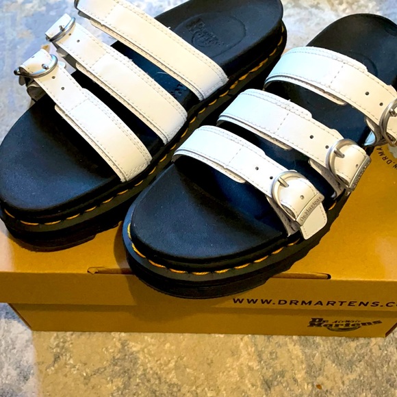 Dr. Martens Shoes - Dr. Martens Blaire Slide White Size 7